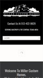 Mobile Screenshot of millercustomhomestx.com
