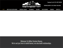 Tablet Screenshot of millercustomhomestx.com